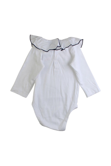 A White Sleeveless Bodysuits from Jacadi in size 3-6M for girl. (Back View)