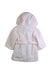A Pink Bathrobes from The Little White Company in size 6-12M for girl. (Back View)