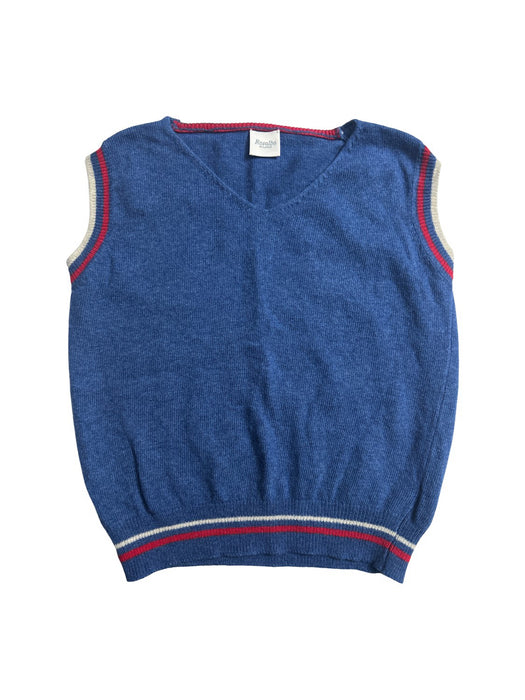 A Blue Sweater Vests from Rosalba Milano in size 3T for neutral. (Front View)
