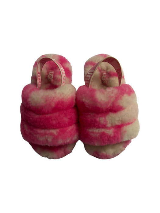 A Pink Slippers from UGG in size 3T for neutral. (Front View)