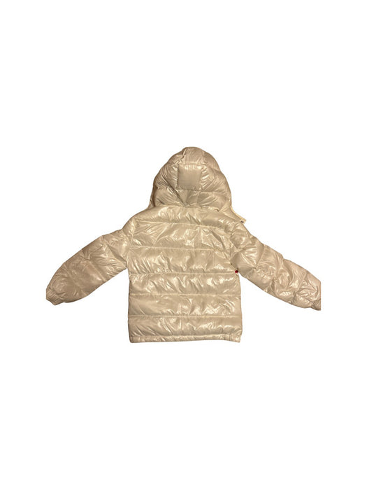 A Ivory Puffer/Quilted Jackets from Moncler in size 8Y for neutral. (Back View)