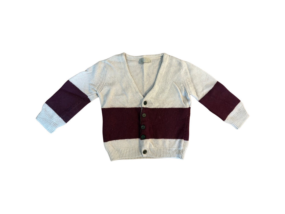 A Burgundy Cardigans from Dior in size 5T for boy. (Front View)