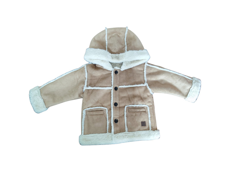 A Beige Coats from Dave & Bella in size 18-24M for neutral. (Front View)