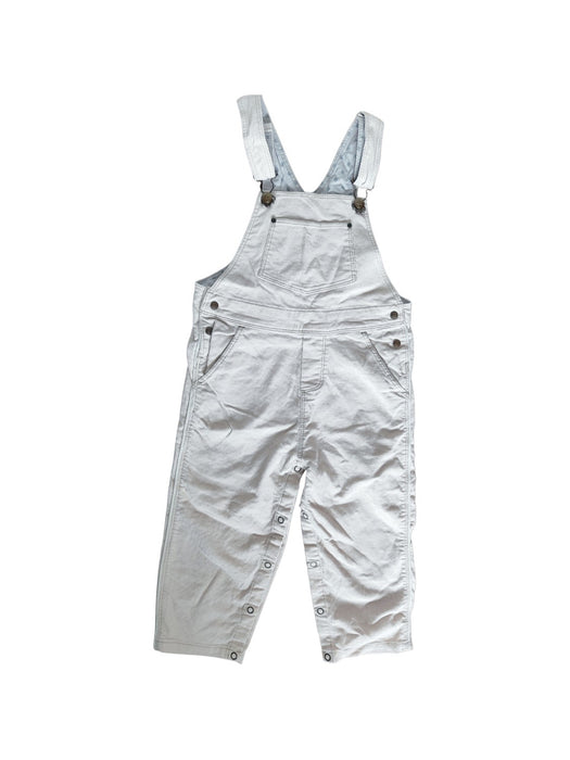A Beige Long Overalls from Petit Bateau in size 2T for neutral. (Front View)