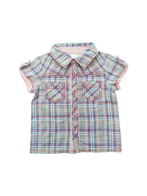 A Blue Short Sleeve Shirts from Troizenfants in size 18-24M for neutral. (Front View)
