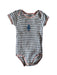 A Blue Short Sleeve Bodysuits from Petit Bateau in size 3T for boy. (Front View)
