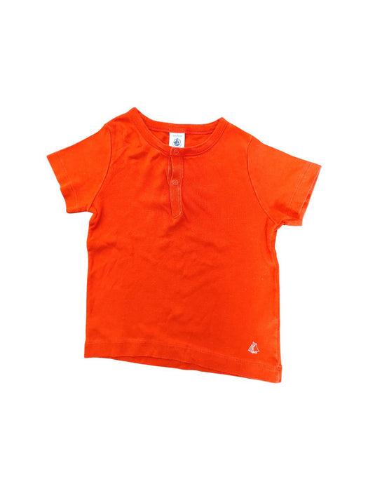 A Orange Short Sleeve T Shirts from Petit Bateau in size 3T for neutral. (Front View)