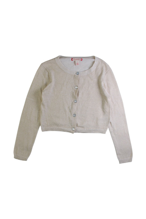 A Beige Cardigans from Ruby & Bloom in size 4T for girl. (Front View)