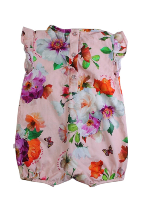 A Multicolour Sleeveless Rompers from Baker by Ted Baker in size 3-6M for girl. (Back View)