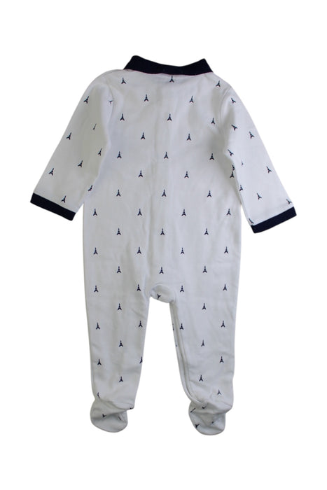 A White Onesies from Jacadi in size 3-6M for boy. (Back View)