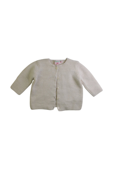 A Ivory Cardigans from Bonpoint in size 3-6M for girl. (Front View)