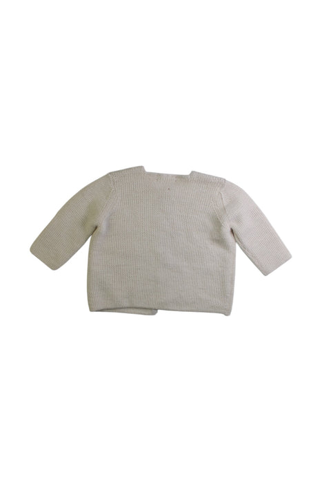 A Ivory Cardigans from Bonpoint in size 3-6M for girl. (Back View)