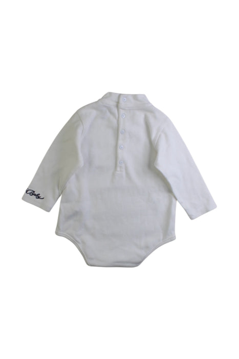 A White Long Sleeve Bodysuits from Armani Baby in size 3-6M for boy. (Back View)