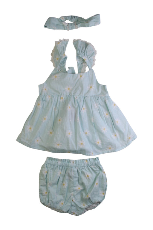 A Blue Sleeveless Dresses from Isaac Mizrahi in size 6-12M for girl. (Front View)