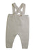 A Ivory Long Overalls from Bonpoint in size 3-6M for girl. (Front View)