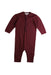 A Burgundy Long Sleeve Jumpsuits from Bonpoint in size 3-6M for girl. (Front View)