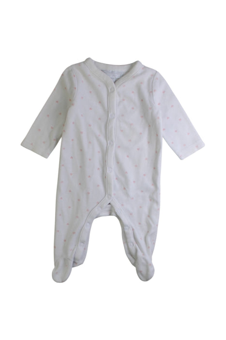 A White Onesies from The Little White Company in size Newborn for girl. (Front View)