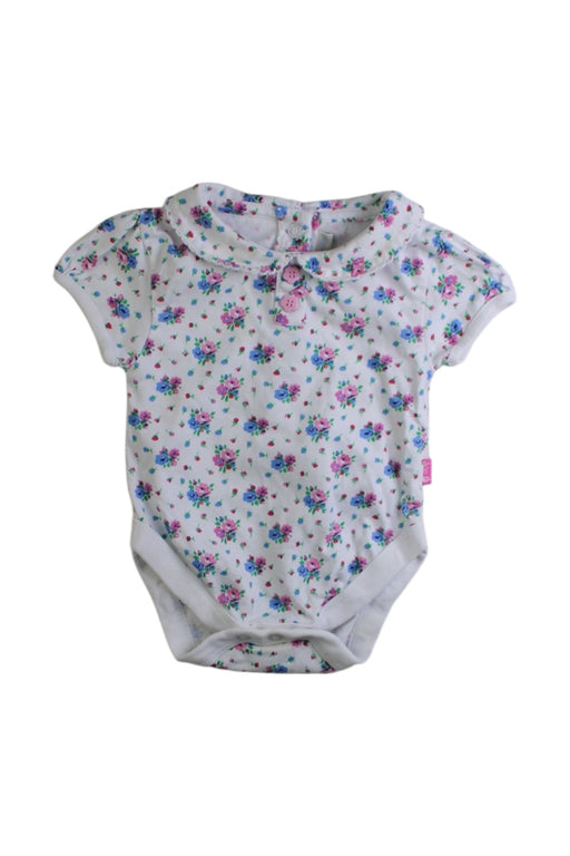 A Multicolour Short Sleeve Bodysuits from Jojo Maman Bébé in size 0-3M for girl. (Front View)