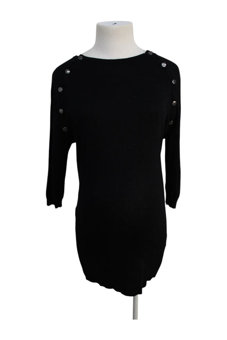 A Black Sweater Dresses from Seraphine in size Maternity-XS for maternity. (Front View)