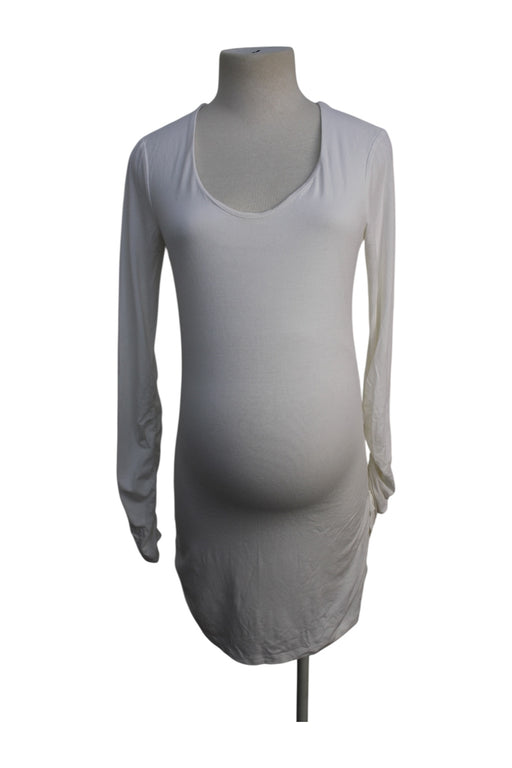 A White Long Sleeve Dresses from Isabella Oliver in size Maternity-XS for maternity. (Front View)