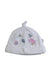 A White Beanies from Jojo Maman Bébé in size 6-12M for girl. (Front View)