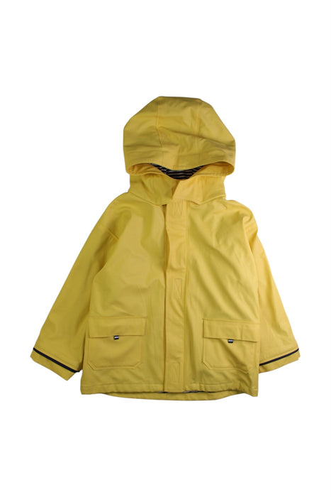 A Yellow Rain Jackets from Jojo Maman Bébé in size 4T for neutral. (Front View)