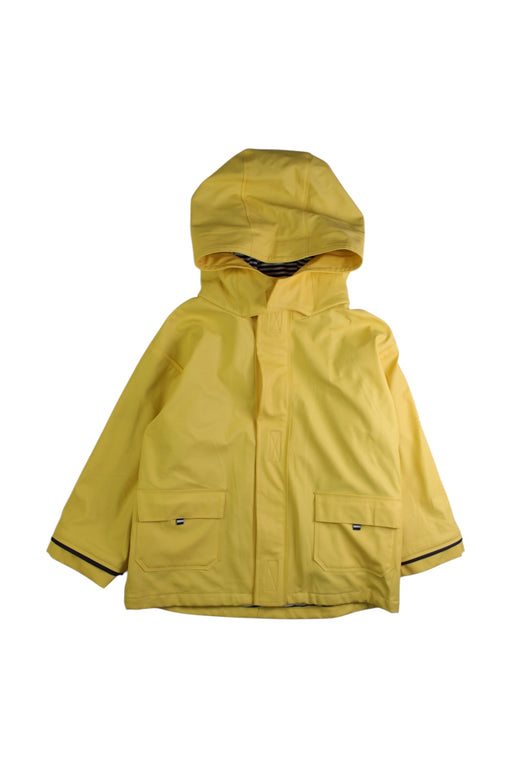 A Yellow Rain Jackets from Jojo Maman Bébé in size 4T for neutral. (Front View)