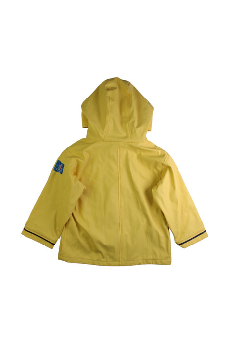 A Yellow Rain Jackets from Jojo Maman Bébé in size 4T for neutral. (Back View)