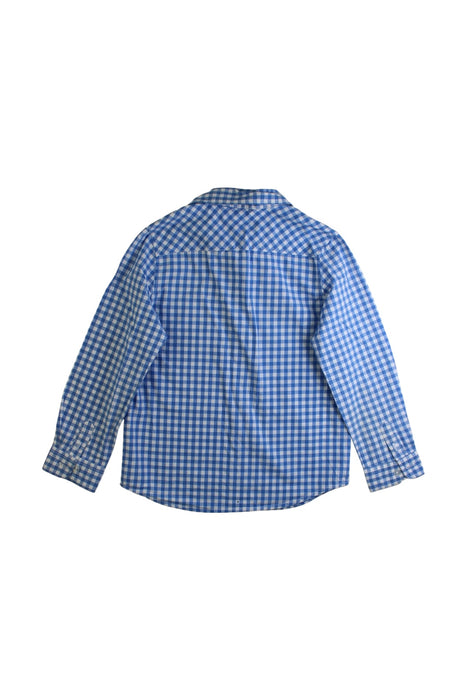 A Blue Long Sleeve Shirts from Seed in size 5T for boy. (Back View)