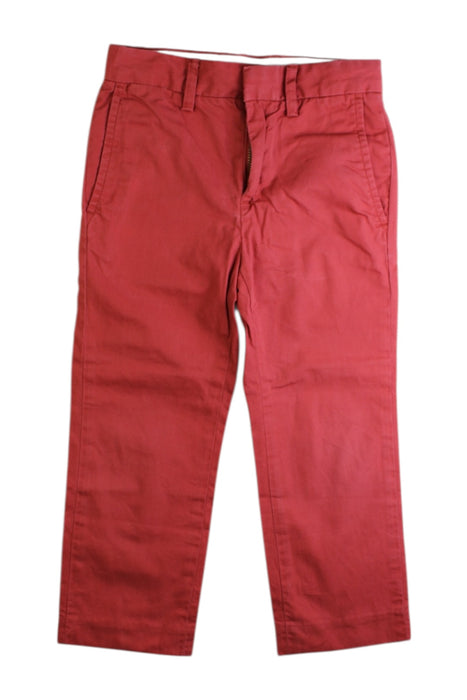 A Red Casual Pants from Crewcuts in size 3T for boy. (Front View)