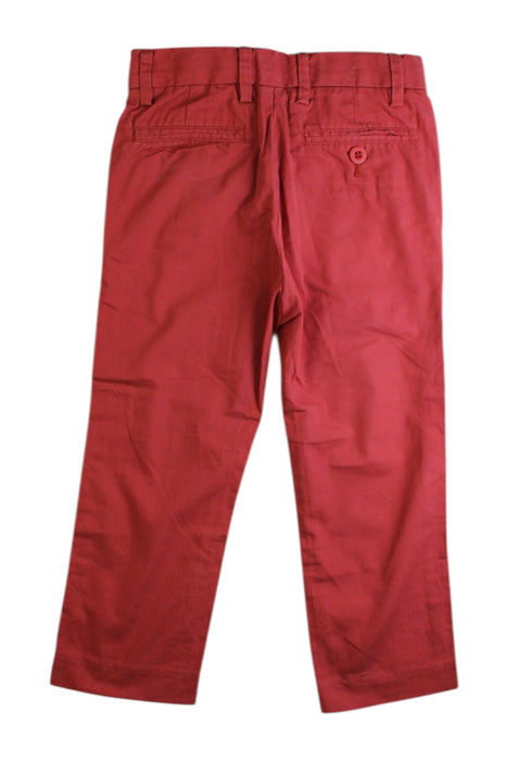 A Red Casual Pants from Crewcuts in size 3T for boy. (Back View)