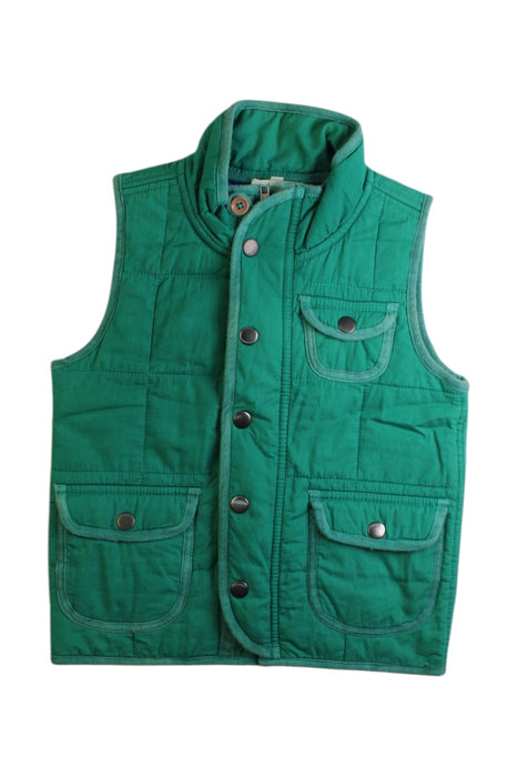 A Green Dress Up Vests from Seed in size 4T for boy. (Front View)