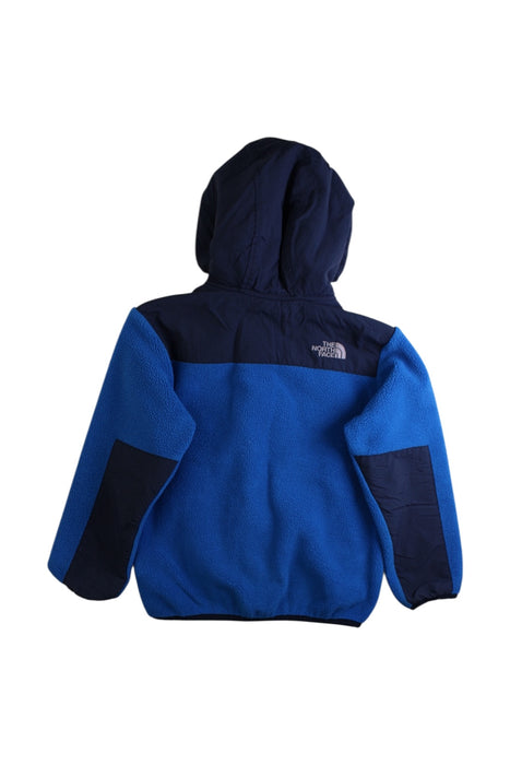 A Blue Puffer/Quilted Jackets from The North Face in size 5T for boy. (Back View)