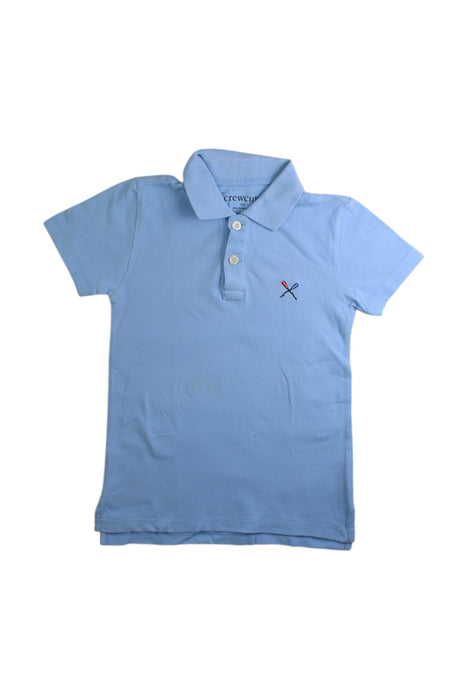 A Blue Short Sleeve Polos from Crewcuts in size 4T for boy. (Front View)