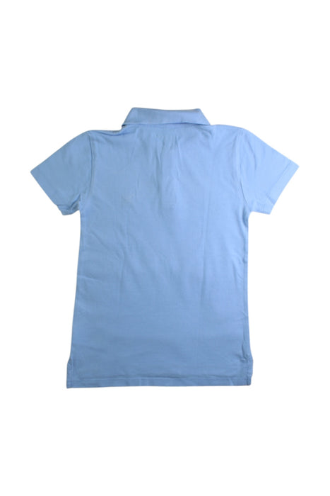 A Blue Short Sleeve Polos from Crewcuts in size 4T for boy. (Back View)