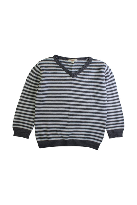 A Navy Sweatshirts from Seed in size 4T for boy. (Front View)
