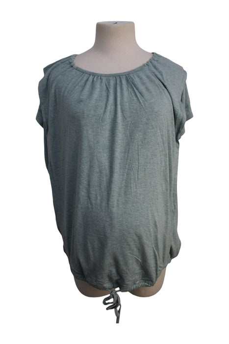 A Grey Short Sleeve Tops from Seraphine in size Maternity-M for maternity. (Front View)