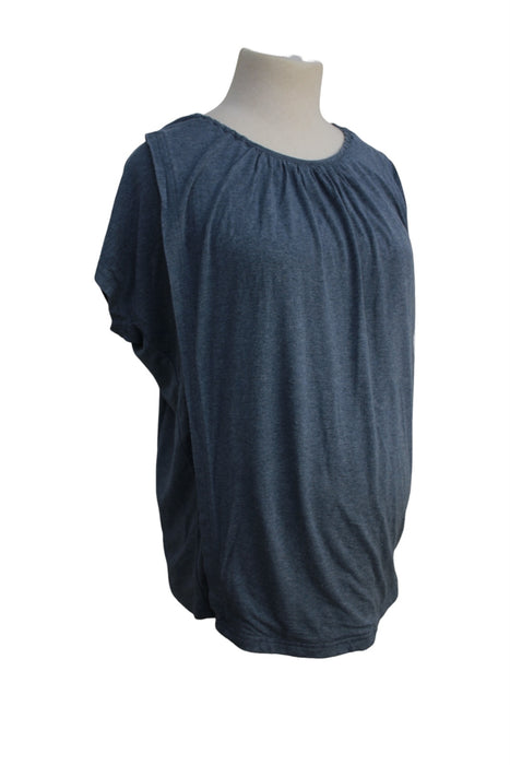 A Grey Short Sleeve Tops from Seraphine in size Maternity-XS for maternity. (Back View)