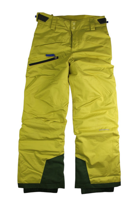 A Green Ski Pants & Salopettes from Patagonia in size 10Y for neutral. (Front View)