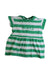 A Green Short Sleeve Dresses from Seed in size 3-6M for girl. (Front View)