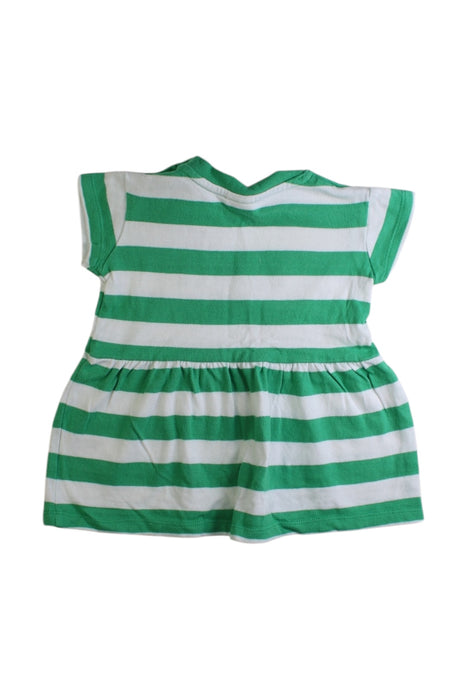 A Green Short Sleeve Dresses from Seed in size 3-6M for girl. (Back View)
