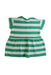A Green Short Sleeve Dresses from Seed in size 3-6M for girl. (Back View)