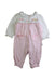 A Pink Long Sleeve Jumpsuits from Mides in size 6-12M for girl. (Front View)
