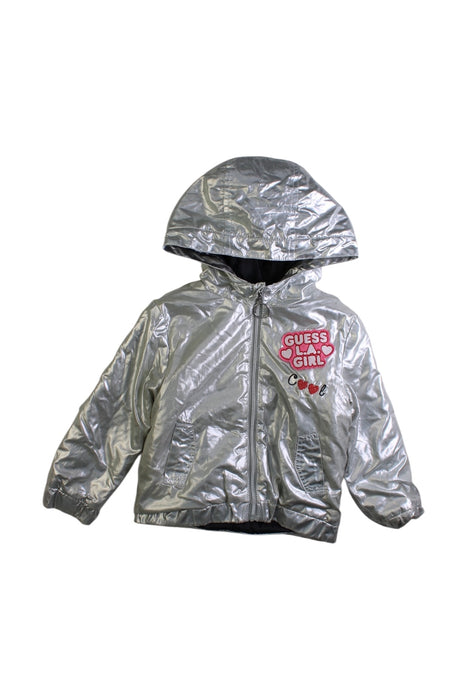 A Metallic Puffer/Quilted Coats & Outerwear from Guess in size 2T for girl. (Front View)