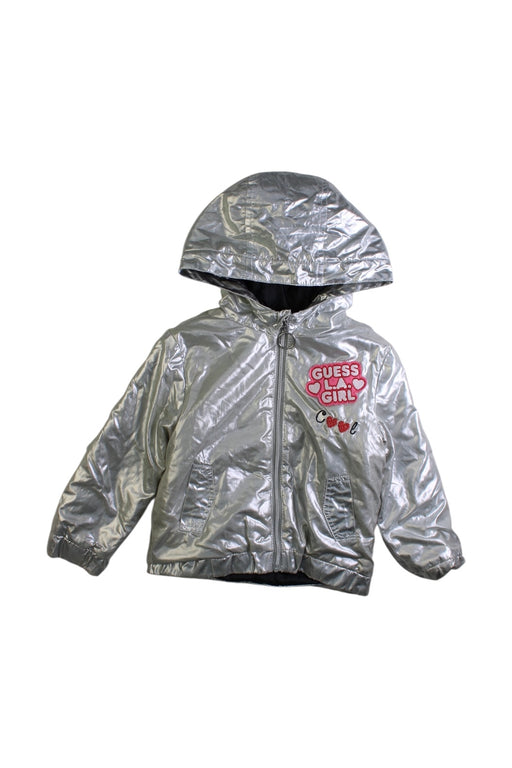 A Metallic Puffer/Quilted Coats & Outerwear from Guess in size 2T for girl. (Front View)