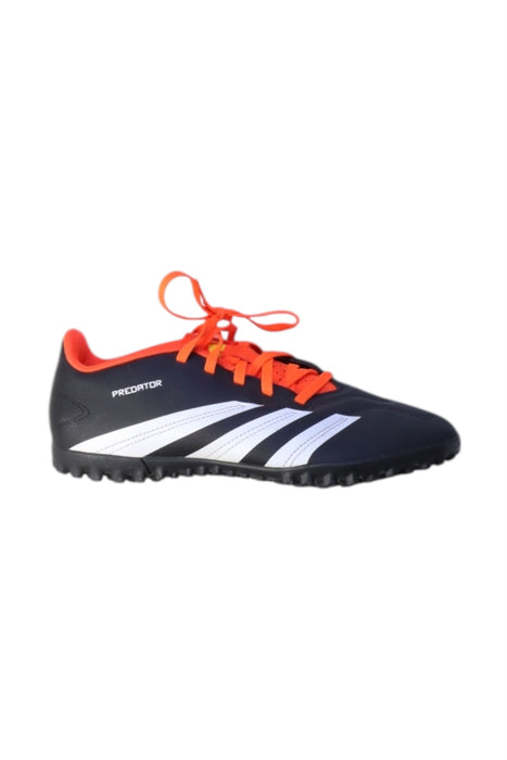 A Navy Cleats/Soccer Shoes from Adidas in size 14Y for neutral. (Front View)