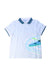 A White Short Sleeve Polos from Jacadi in size 6T for boy. (Front View)
