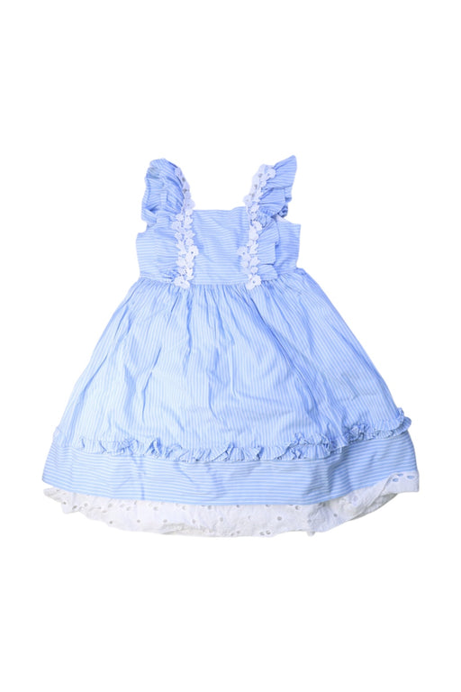 A Blue Sleeveless Dresses from Nicholas & Bears in size 8Y for girl. (Front View)