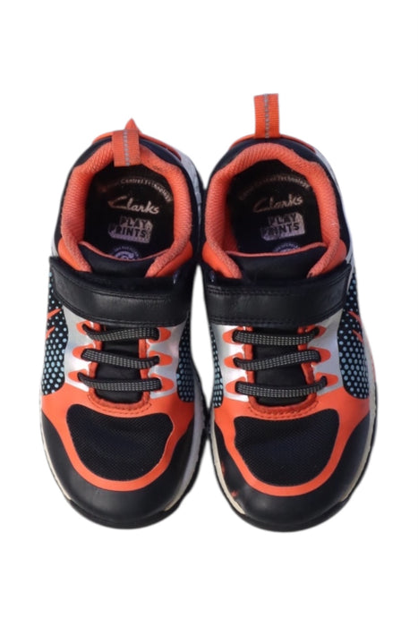 A Multicolour Sneakers from Clarks in size 5T for boy. (Back View)