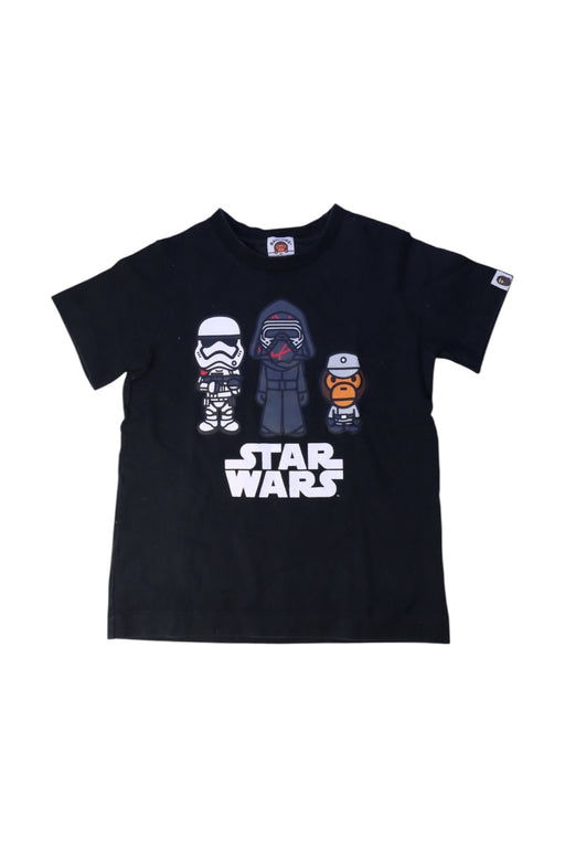 A Black Short Sleeve T Shirts from Bape by A Bathing Ape in size 5T for boy. (Front View)